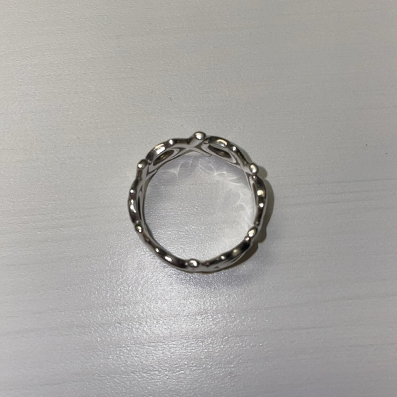 Tiffany & Co.RARE discontinued 925 Silver Paloma Picasso Graffiti XO Ring size 7 - Picture 4 of 12